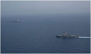 US intercepts sanctioned vessel in Arabian Sea during Iran blockade