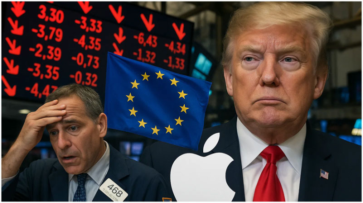 Stocks fall as Trump threatens tariffs on EU, Apple Stocks fall as Trump threatens tariffs on EU, Apple
