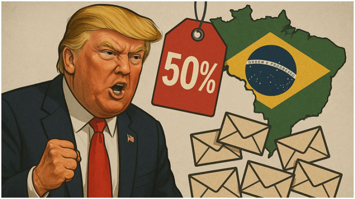 Trump hits Brazil with 50% tariff, sends letters to 7 more countries Trump hits Brazil with 50% tariff, sends letters to 7 more countries